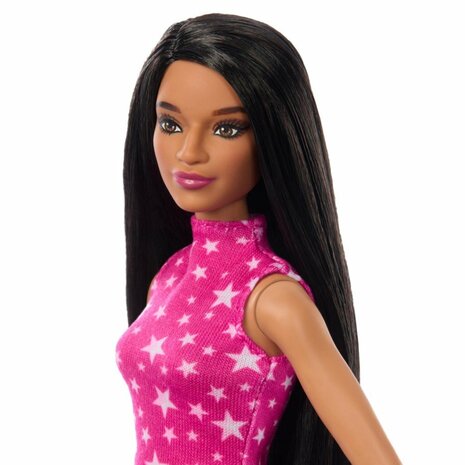 Barbie Fashionista Pop Roze Trui Donker Haar