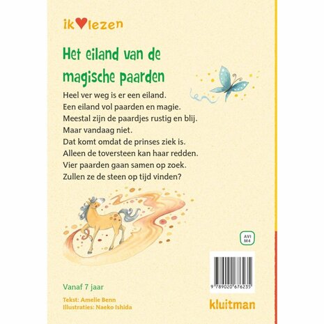 Kluitman Boek AVI M4 Het Eiland van de Magische Paarden