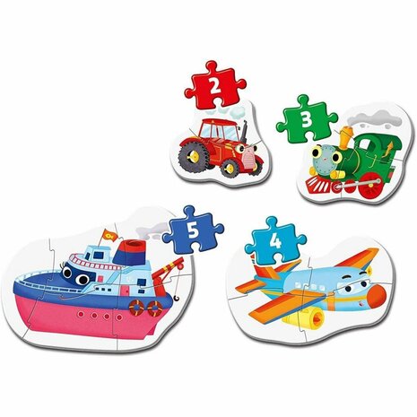 Clementoni Supercolor Puzzel My First Transport 2-5 Stukjes