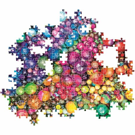 Clementoni Puzzel Color Marvelous Mables 1000 Stuks + Poster