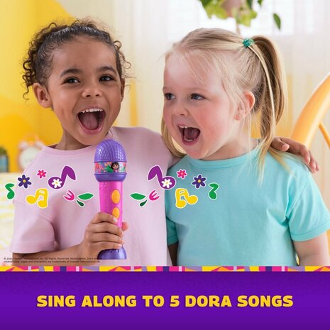 Dora Microfoon + Geluid Paars/Roze