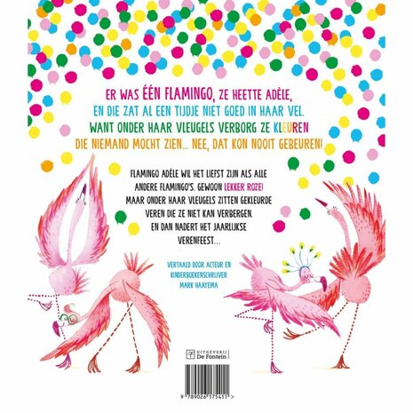 Boek De Regenboogflamingo
