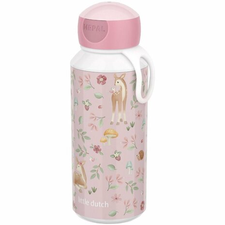 Mepal Pop-Up Drinkfles Little Dutch Fairy Garden 400 ml Roze