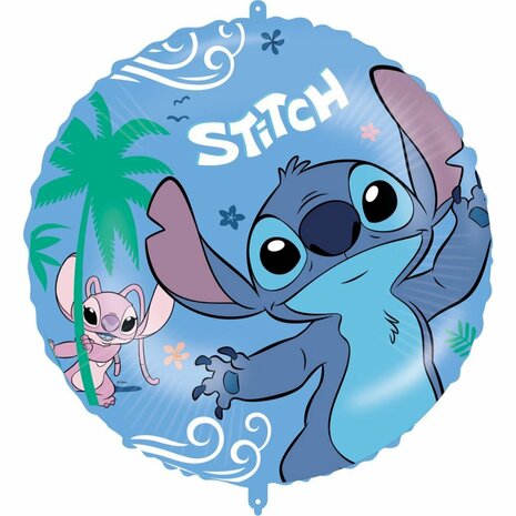 Disney Stitch & Angel Folieballon 45 cm Blauw