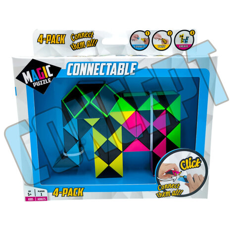 Magic Puzzle Connectable 4-Pack