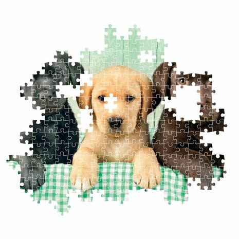 Clementoni High Quality Collection Puzzel Labrador Puppies 1000 Stukjes + Poster