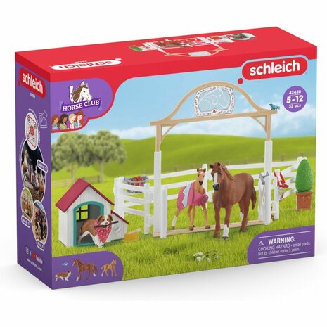 Schleich Horse Club Hannah's Gastpaarden met Hond en Accessoires