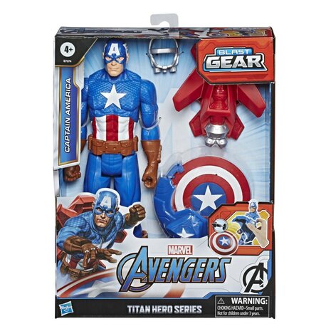 Hasbro Marvel Avengers Titan Hero Series Blast Gear Captain America