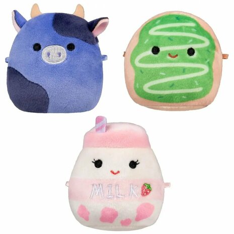 Squishmallows Micromallows Knuffels Ingred, Amelie Daisuke 6.5 cm