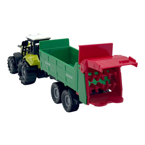 Dutch Farm Tractor met Trailer 1:48 + Licht en Geluid Assorti