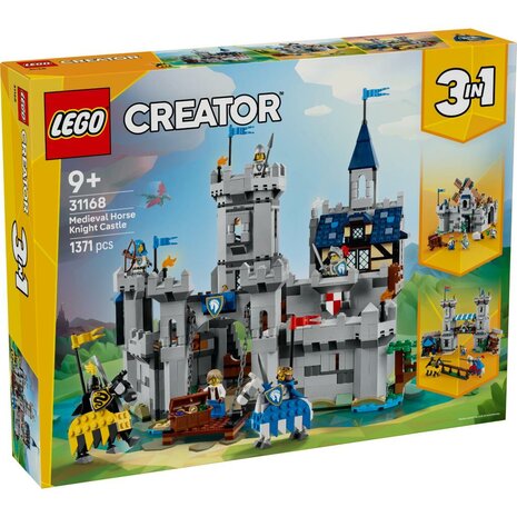 Lego Creator 31168 3in1 Middeleeuws Kasteel met Ridders te Paard