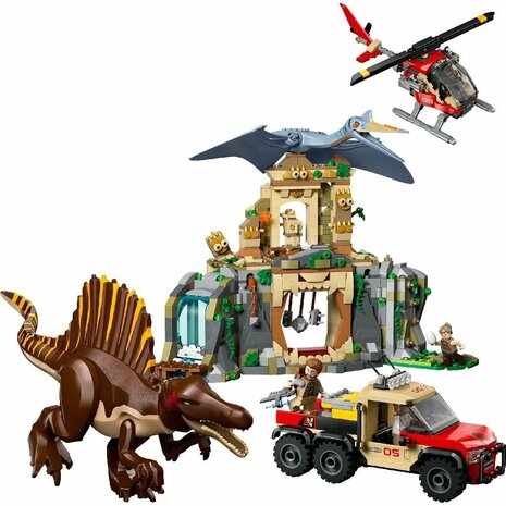 Lego Jurassic World 76976 Spinosaurus en Quetzalcoatlus Luchtmissie