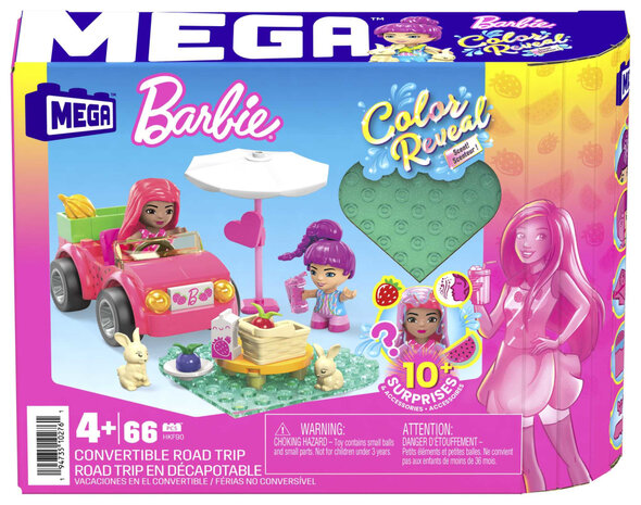 MEGA Barbie Color Reveal Cabrio Bouwspeelgoed