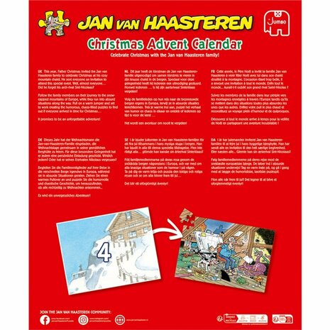 Jumbo Jan Van Haasteren Adventkalender 2025 24x54 Stukjes