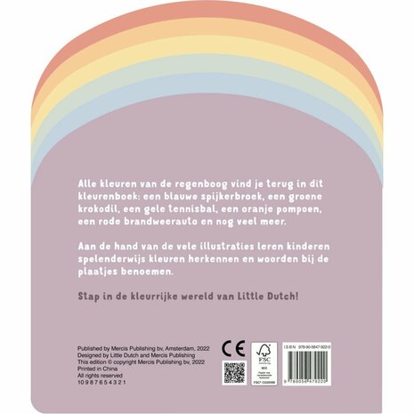 Little Dutch Regenboog Kleurenboek