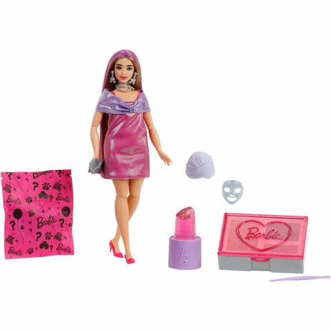 Barbie Reveal Party Unbox Glam Pink Curvy Doll