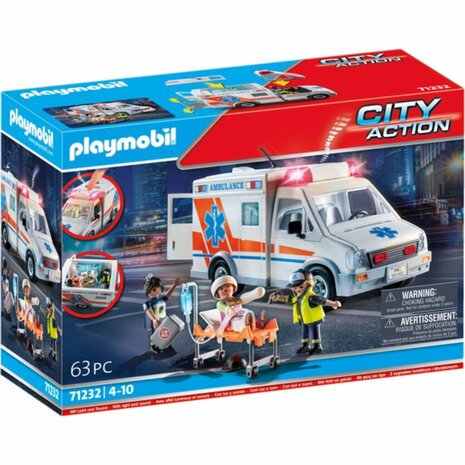 Playmobil 71232 Action Heroes Ambulance Promo + Licht en Geluid