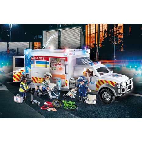Playmobil 70936 City Action US Ambulance + Licht en Geluid