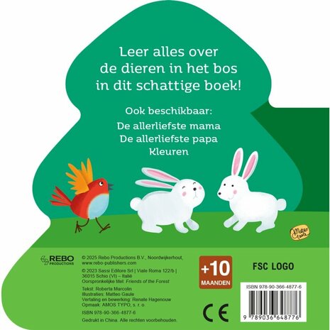 Kartonboek Dieren In Het Bos