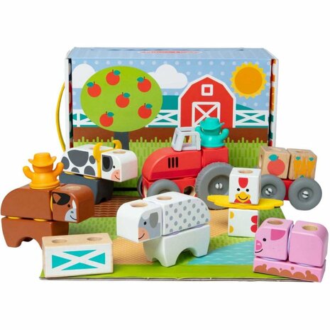 Melissa & Doug Blockables Boerderij Speelset 56-delig
