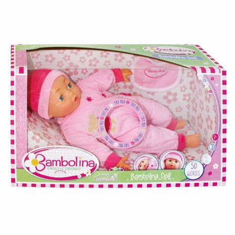 Bambolina Interactieve Pop 40 cm + Geluid