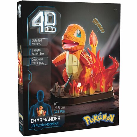 4D Build 3D Puzzel Pokémon Charmander 241 Stukjes