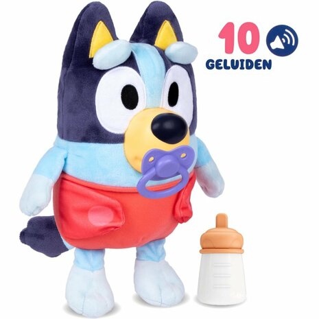 Bluey Interactieve Knuffel Baby Bluey + Geluid