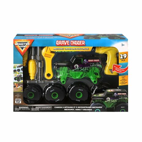 Monster Jam Mechanix Build and Re-Build Grave Digger 1:18