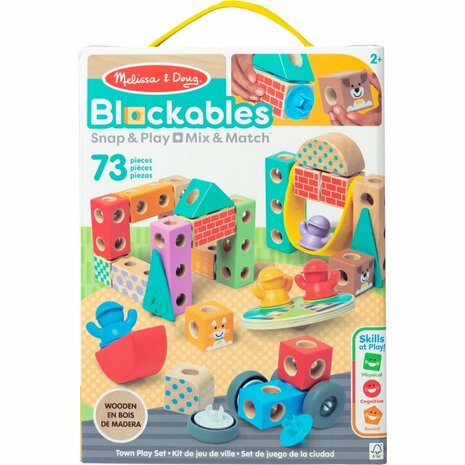 Melissa & Doug Blockables Stad Speelset 73-delig