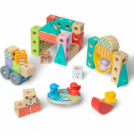 Melissa & Doug Blockables Stad Speelset 73-delig