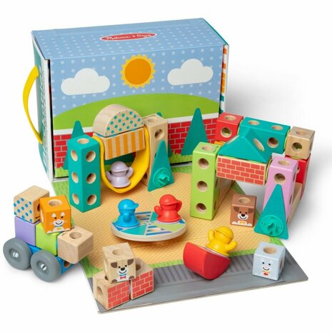 Melissa & Doug Blockables Stad Speelset 73-delig