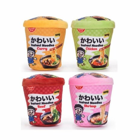 Kawaii Knuffel Noodle Pot met Dier Assorti