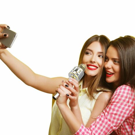 IDance Bluetooth Party Microfoon Goud