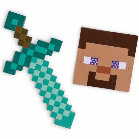 Minecraft Zwaard en Steve Masker