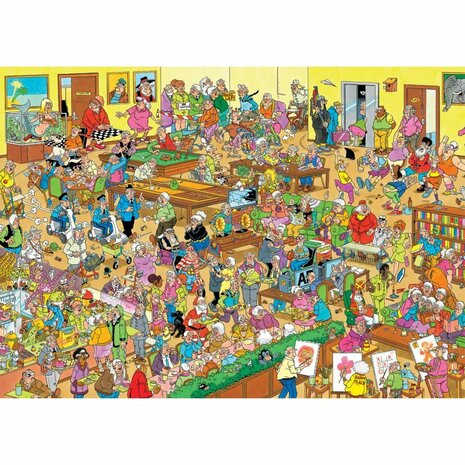 Jumbo Jan Van Haasteren Puzzel Het Bejaardentehuis 1000 Stukjes + Poster