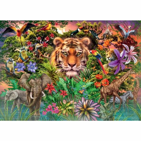 Ravensburger Puzzel Jungle Tiger 1000 Stukjes
