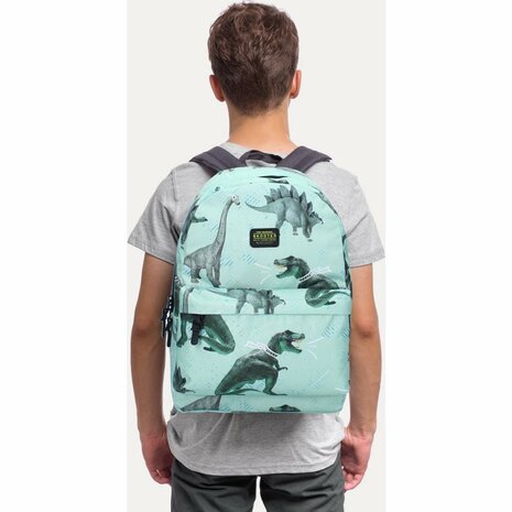 Skooter Rugzak Dino Explorer 38x25x11 cm Mint/Zwart