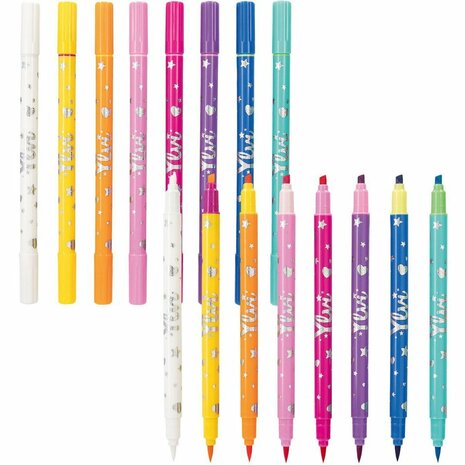 Kleurboek Eenhoorn met 7 Viltstiften