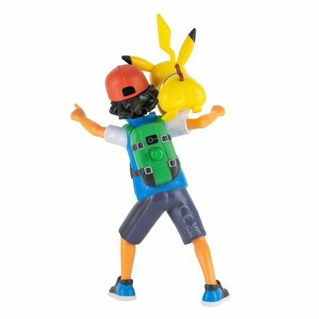 Pok&eacute;mon Battle Feature Figuren Ash en Pikachu