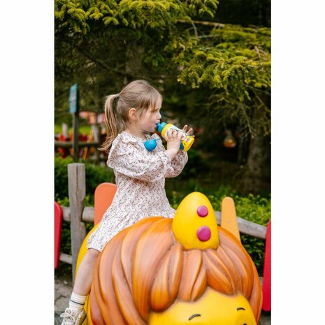 Bumba Drinkfles 400 ml Blauw/Geel