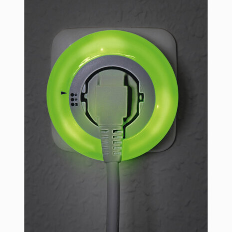 Hama Led-nachtlampje Circle Colour M. Ge&iuml;ntegr. Stopcont. Lichtsensor 3 Kl.