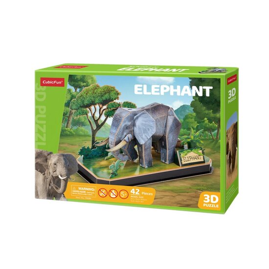 Cubic Fun 3D Puzzel Olifant 42 Stukjes