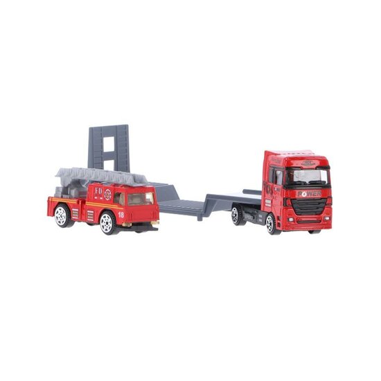 Die-Cast Transporter + Voertuig Assorti