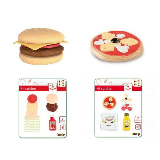 Smoby Pizza/Hamburger Set Verschillende uitvoeringen