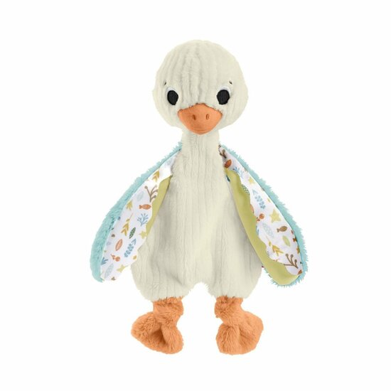Fisher Price Knuffeldoekje Gans met Rammel