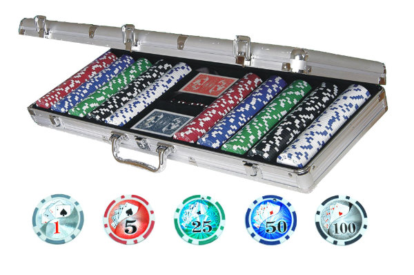 dam Naleving van klasse Pokerset in aluminium koffer 620950 - 0tot115speelgoed
