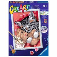 Ravensburger CreArt Schilderen op Nummer Vredige Poes