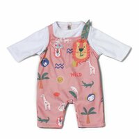 Baby Born Jungle Romper Roze/Wit