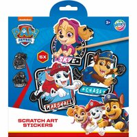 Paw Patrol Scratch Art Stickers + Pen 5 Stuks