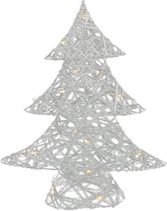 Countryfield kerstboom Leonie led 8 x 28,5 x 35 cm staal zilver Countryfield kerstboom Leonie led 8 x 28,5 x 35 cm staal zilver